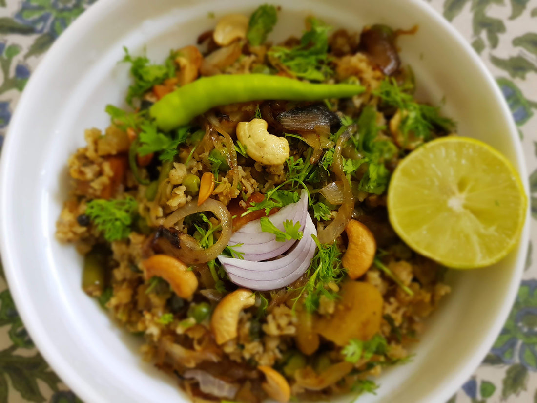 Brown Rice Vegetable Biryani