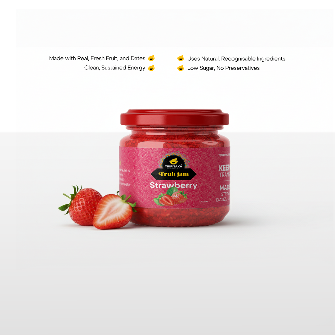 Strawberry Jam  (Sweetened with Dates)