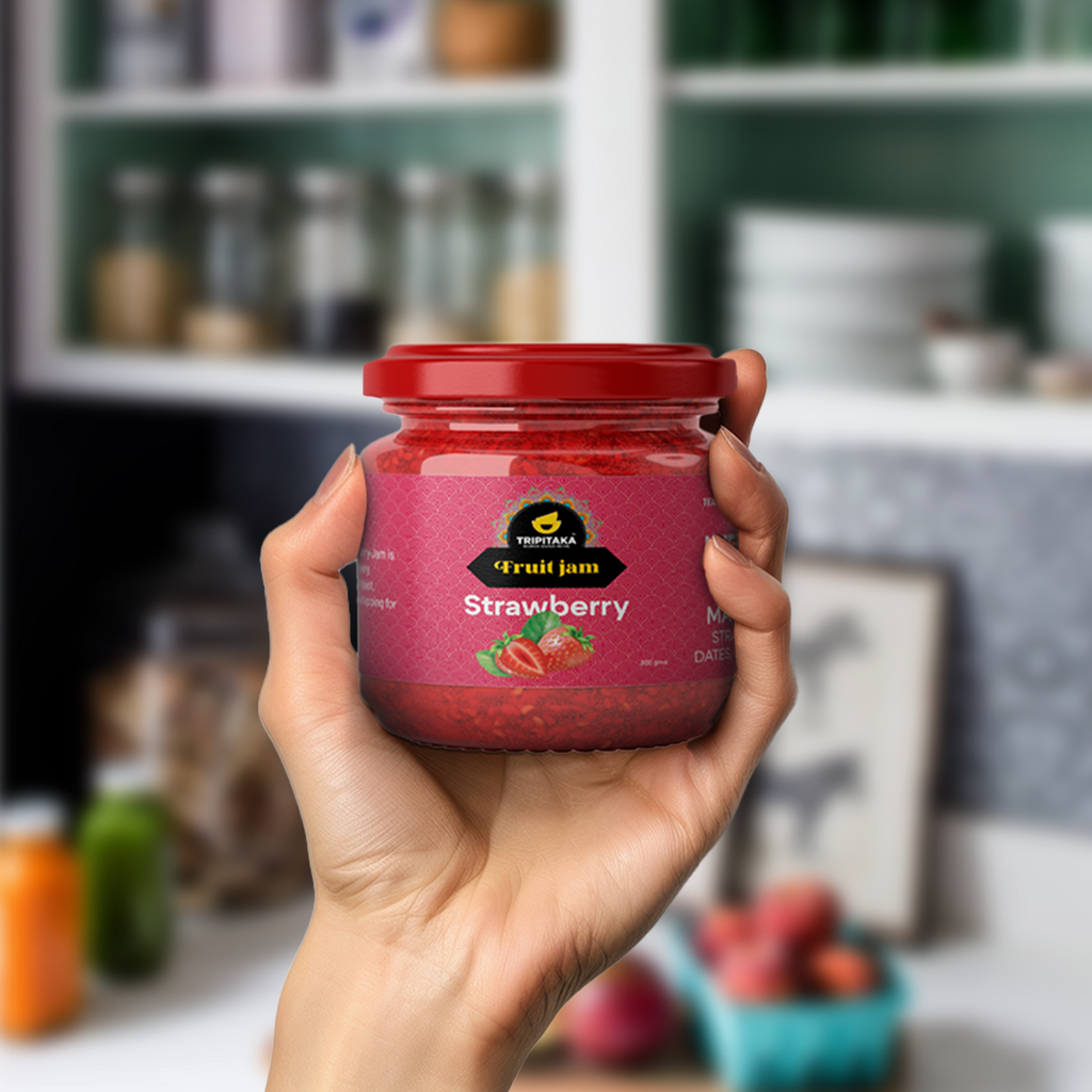 Strawberry Jam  (Sweetened with Dates)