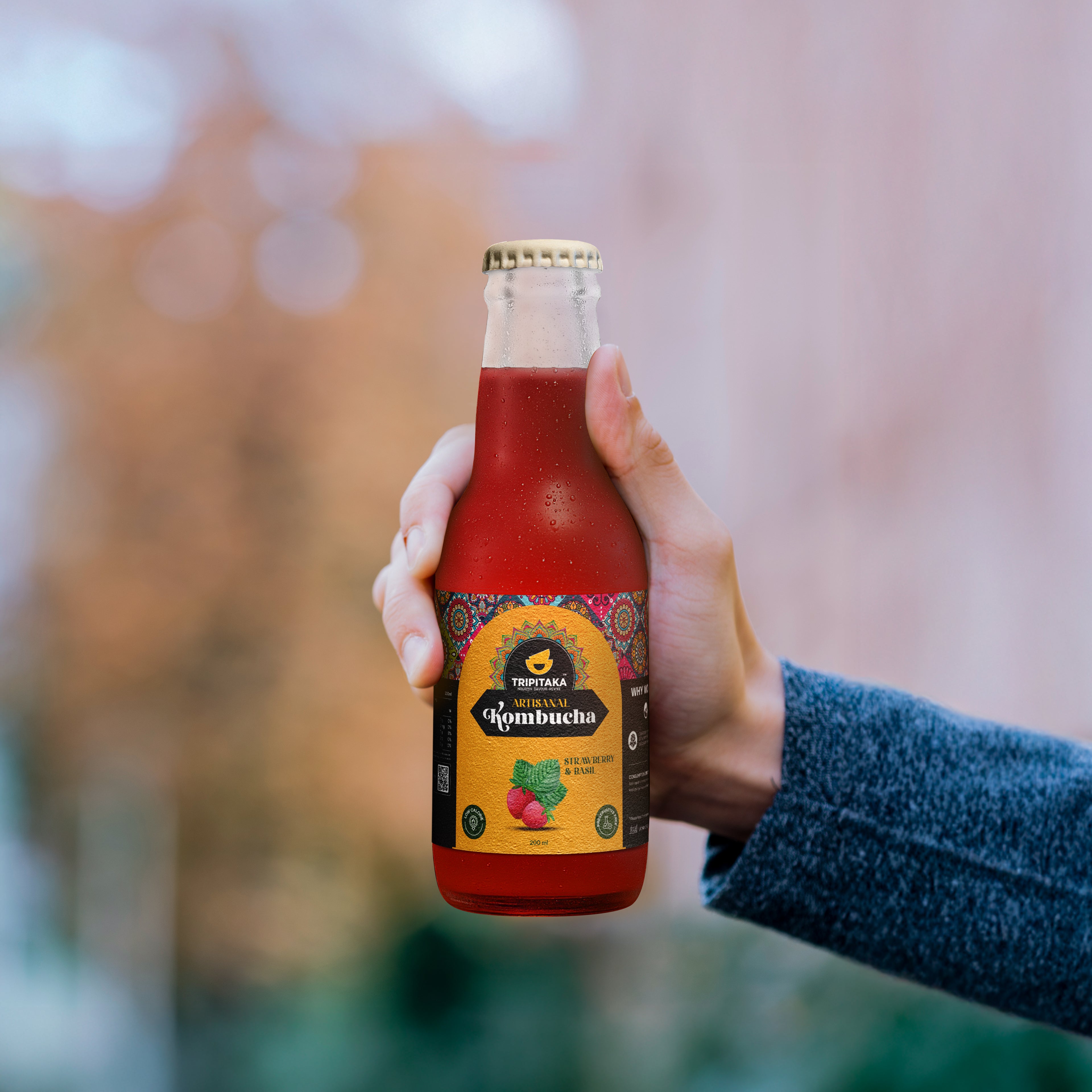 Strawberry & Basil Kombucha