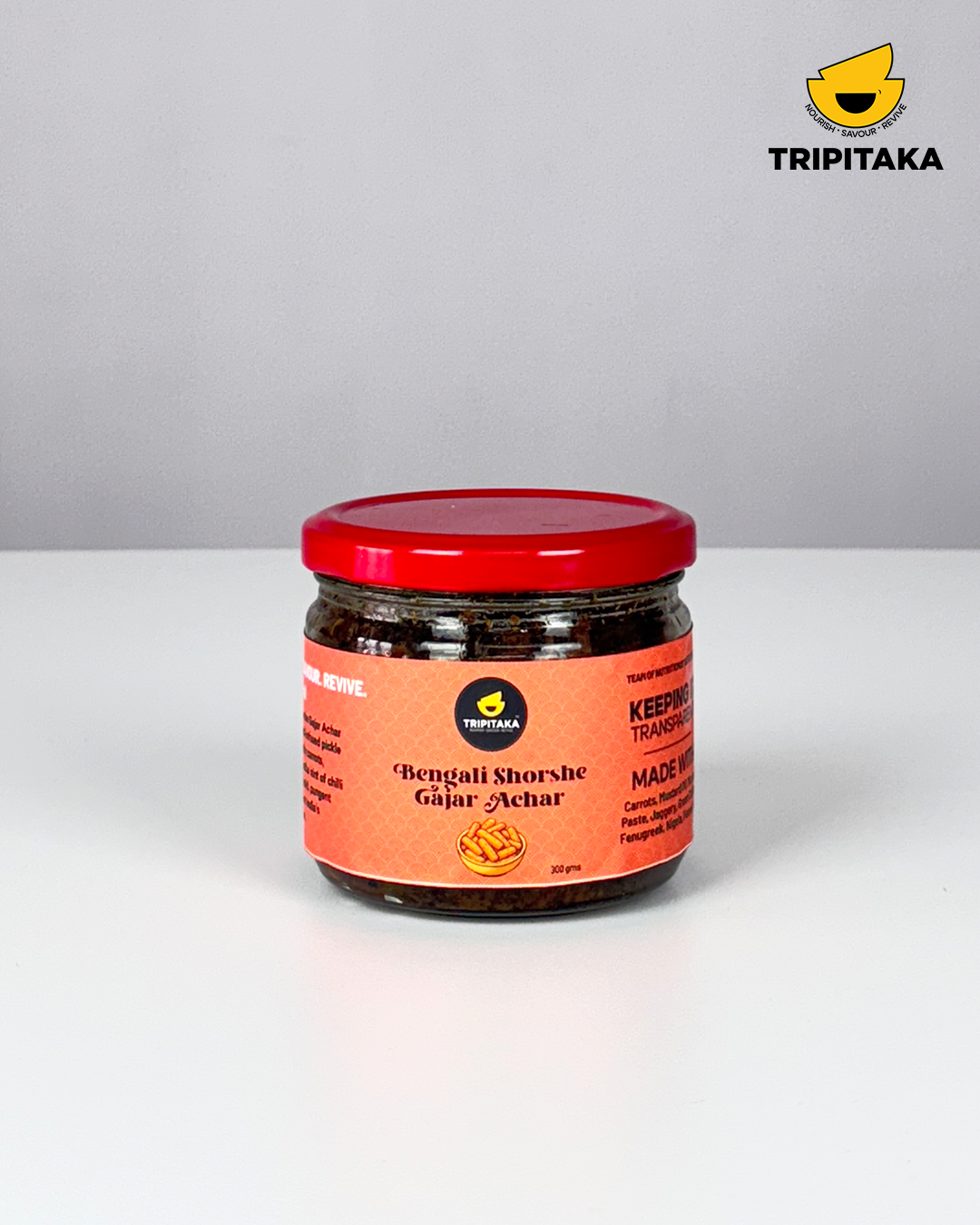 Bengali Shorshe Gajar Achar  (Mustard Carrot Pickle)