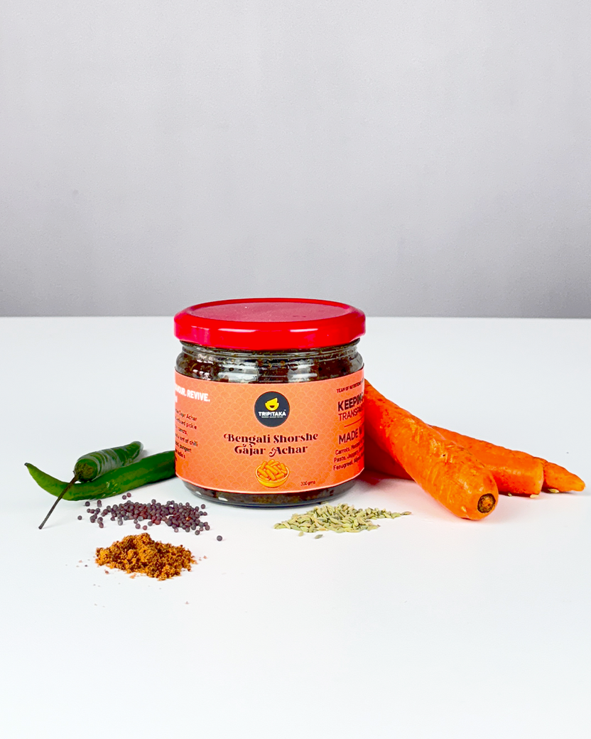 Bengali Shorshe Gajar Achar (Mustard Carrot Pickle) thumbnail 3