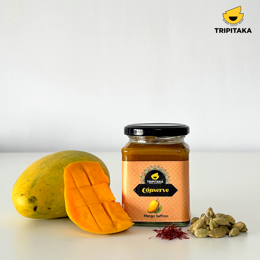 Mango Saffron Conserve  (Sweetened with Dates)