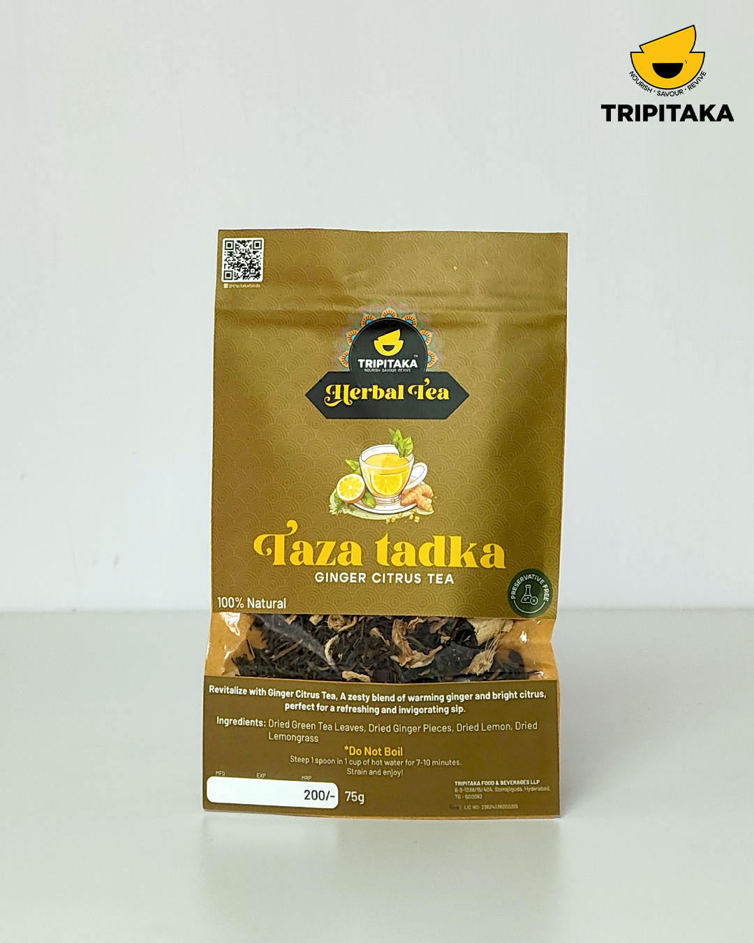 Taza Tadka  (Ginger Citrus Tea)